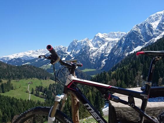 Rocheralm mit Blick auf Tennengebirge und Dachstein