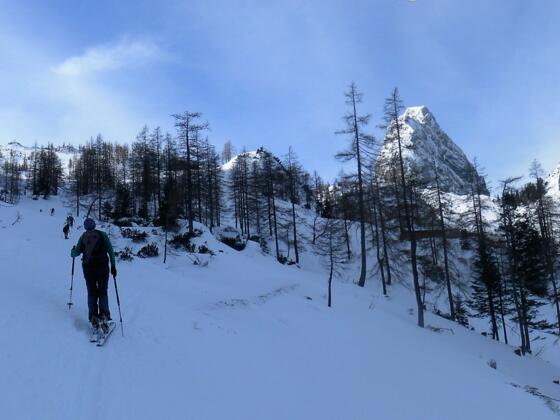 Gsenghöhe links, Traunsteine rechts