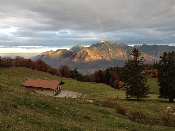 Blick vom Staffen zum Hochgern