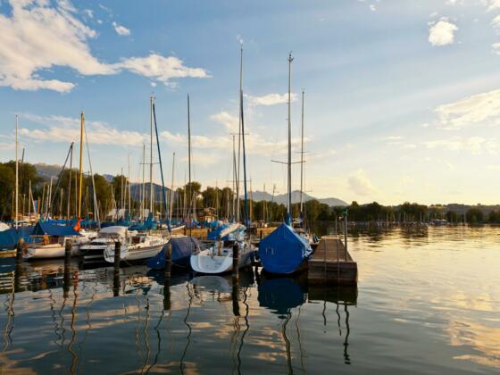 Blick auf den Chiemsee