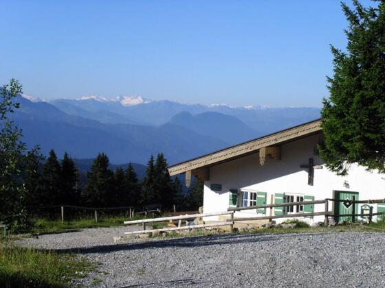 Blick von der Feichteckalm Richtung Süden in die Zentralalpen