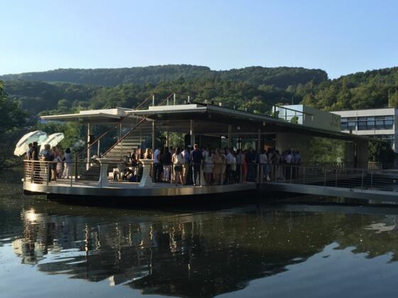 Sommerdeck des Teichwerks