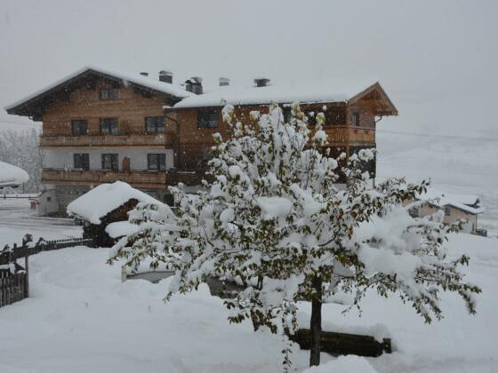Wintereinbruch bei der Pension Jausenstation Burgeck