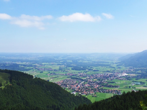 Aussicht von der Hochplattenbahn bzw. Staffn-Alm