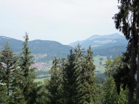 Blick nach Reit im Winkl und Hochgern