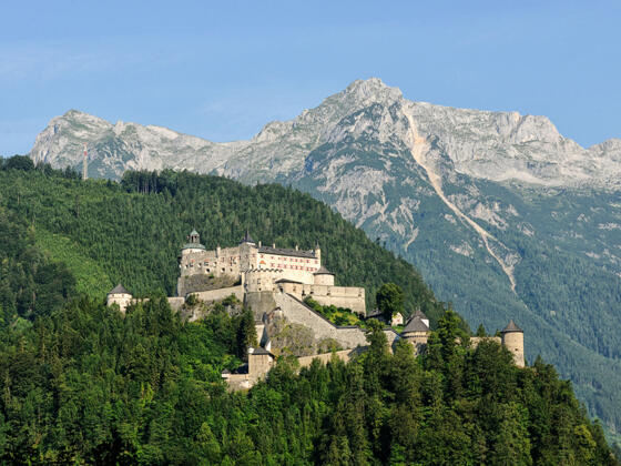 Die Burg Hohenwerfen im Salzburger Land