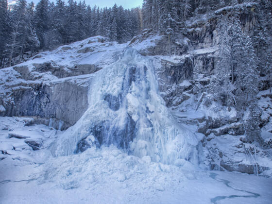 Krimmler Wasserfälle im Winter