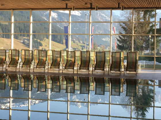 Der Gosaukamm im Hallenbad