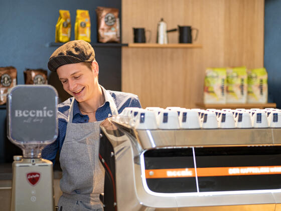 Der Kaffeeliebe wegen setzt Beenie auf verschiedenste Kaffeesorten aus aller Welt