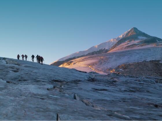 Aufstieg zum Großvenediger im Sommer