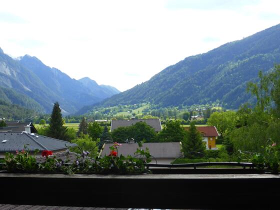 Blick vom Zimmer, Hotel Laserz