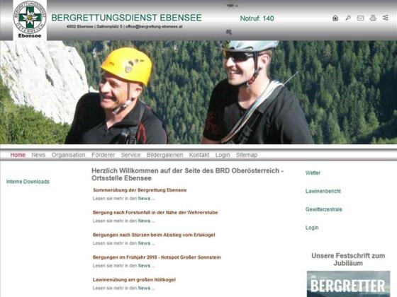 Homepage Bergrettung Ebensee
