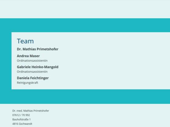Dr. Mathias Primetshofer - Praktischer Arzt