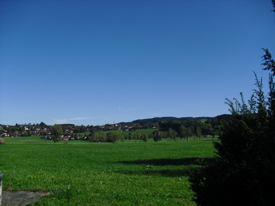 Blick von Bergen nach Bernhaupten