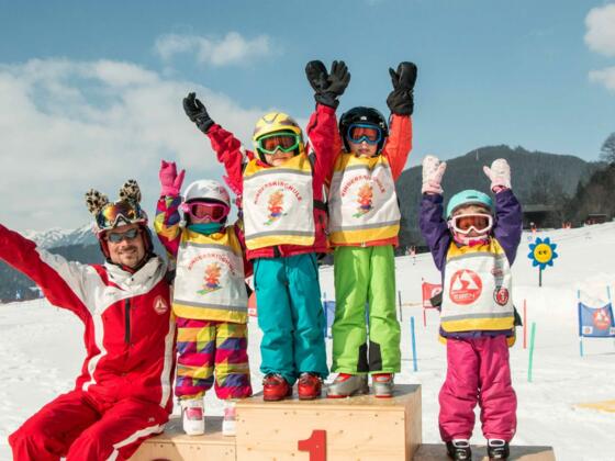 Siegerehrung der Skischul-Minis