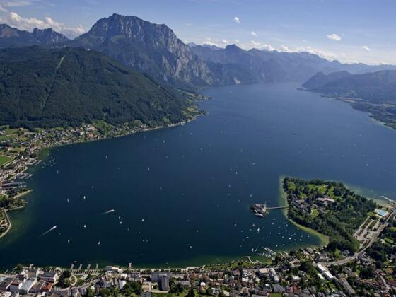 Flugaufnahme Traunsee