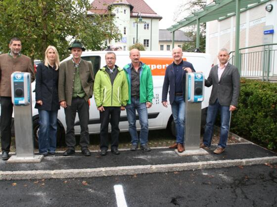 E-Tankstelle in Bad Goisern beim Gemeindeamt