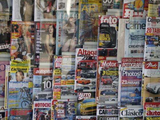 Tabaktrafik-Kiosk-Zeitschriften