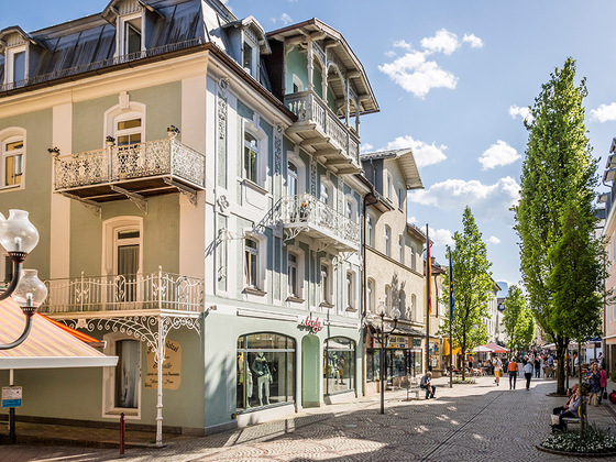 Die Fußgängerzone Bad Reichenhall