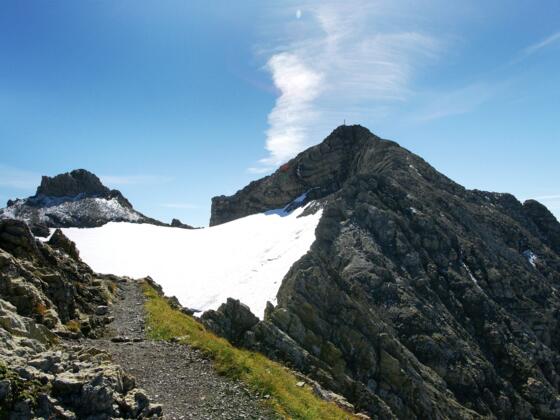 Gletscher am Gipfel der Roten Wand (aufgenommen 2008)