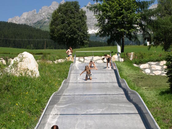 Rutschen am Goinger Badesee