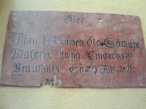 Firmenschild Blatzer