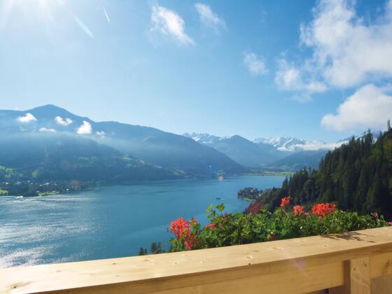 Herrliche Aussicht von der Terrasse beim Pfefferbauer