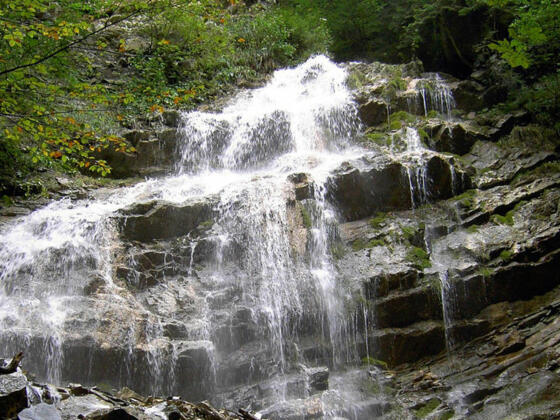 Wasserfall an der Litzeldorfer Schwefelquelle