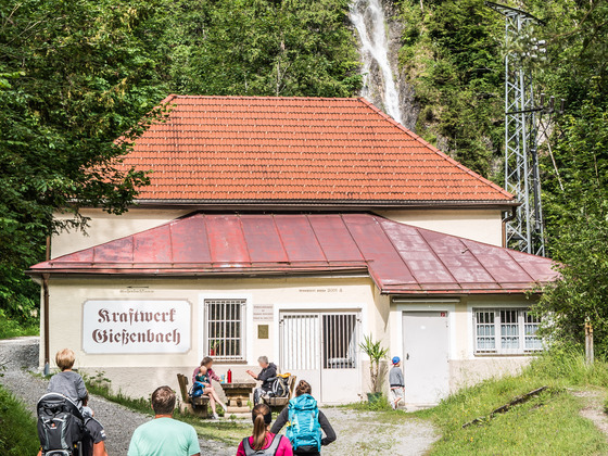 Kraftwerk Gießenbach - Station 20  Kieferer Energiewanderweg