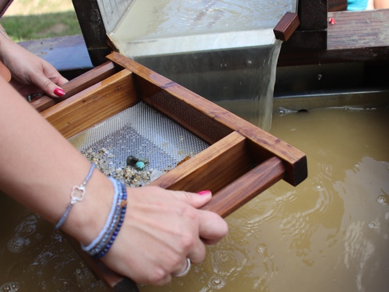 Goldwaschanlage am Erlebnisberg Hocheck