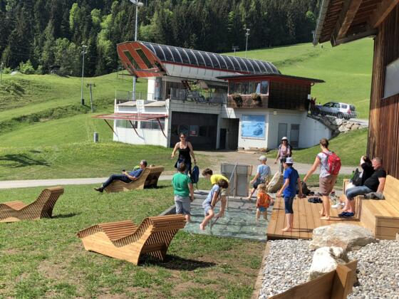 Kneippbeckem am Hocheck im Sommer