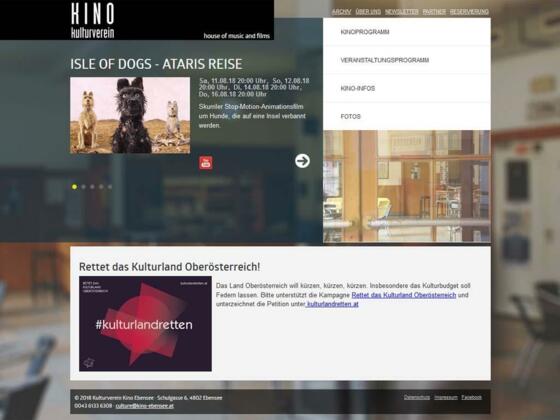Homepage Kino Ebensee