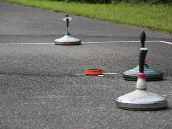 Symbolfoto Asphaltschießen