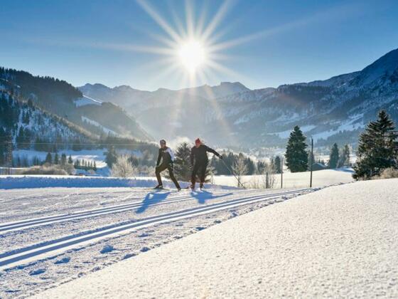 nur 2 min zu dieser Traumloipe ...