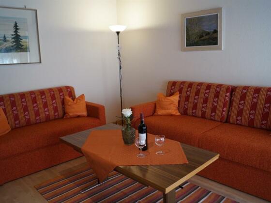 Wohnzimmer in der Ferienwohnung Anne