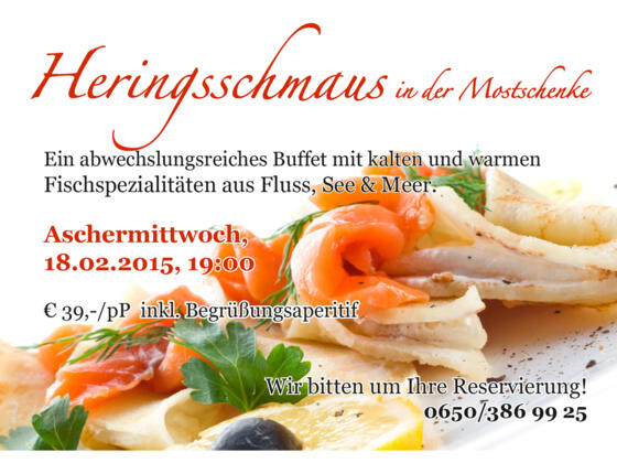Heringsschmaus in der Mostschenke
