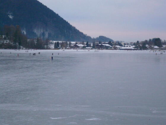 spiegeleis auf dem See