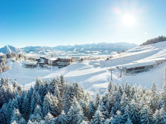 Lage mitten im Skigebiet