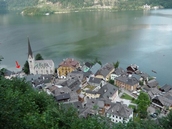 Anlegestelle Hallstatt Markt (Pfeil)