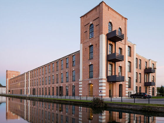 Neubau der Spinnerei Kolbermoor.