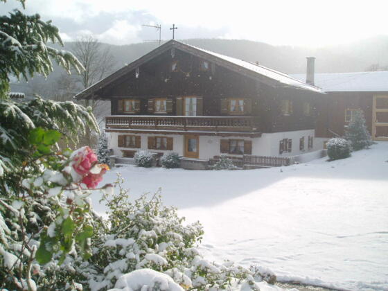 Ferienhaus das Bauernhaus Stipfing im Winter