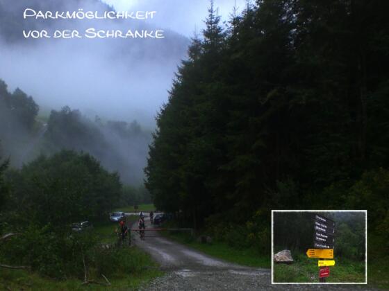 Parkmöglichkeit vor der Schranke im Grieser Graben