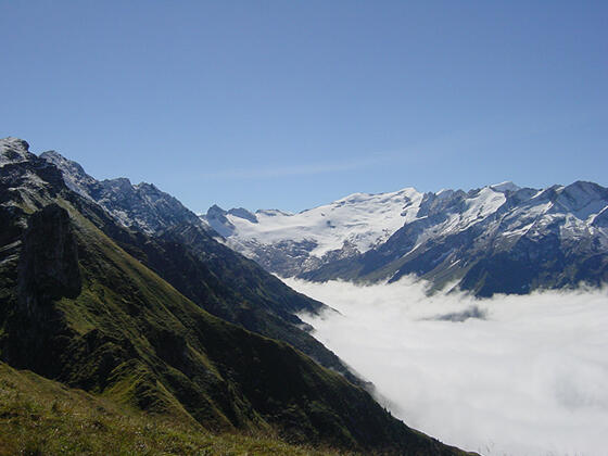 Blick zum Gletscher des Habachtal