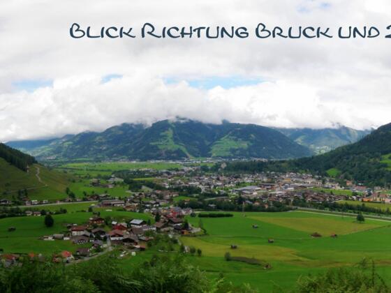 Blick Richtung Bruck und Zell am See