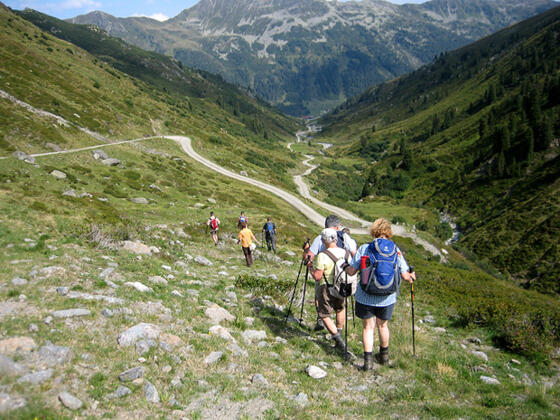 Abstieg vom Kröndlhorn ins Trattenbachtal