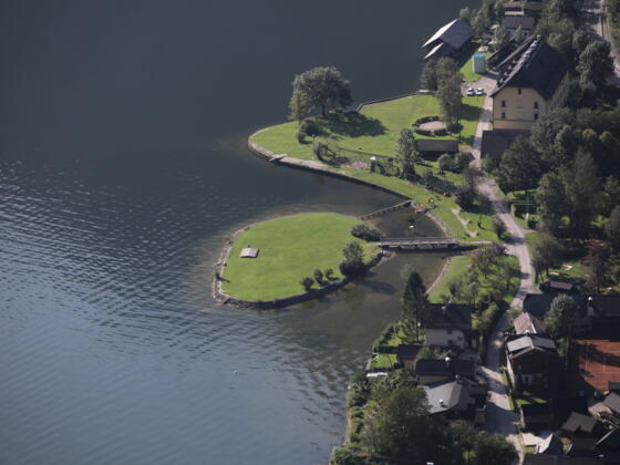 Badeinsel in Hallstatt Lahn