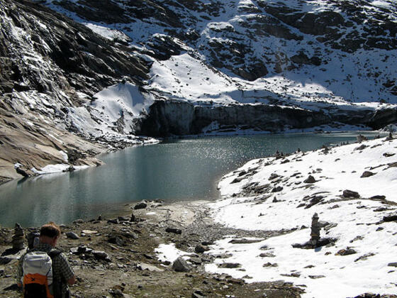 Der Eissee - 30 min Gehzeit von der Warnsdorfer Hütte