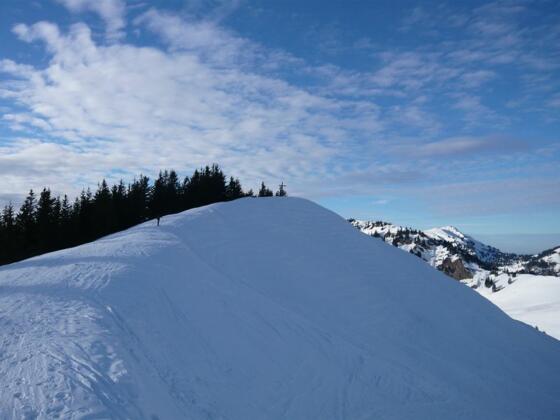 Gipfel Bleicher Horn im Winter