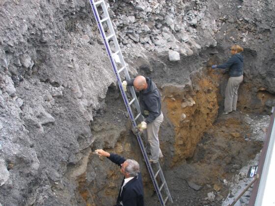 Bergbauhalde und Erzaufbereitung
