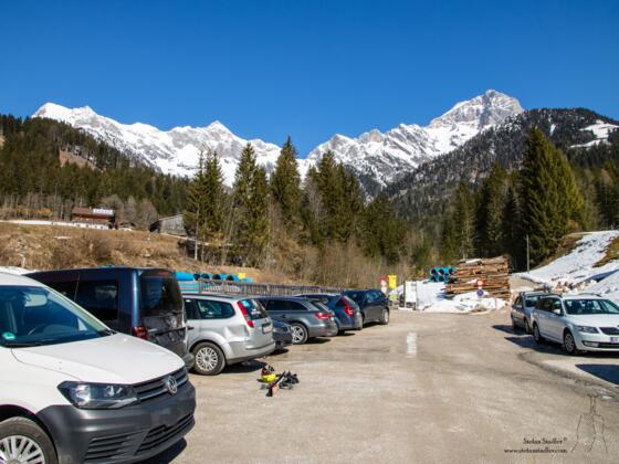 Kostenloser Parkplatz im Krallerwinkel.